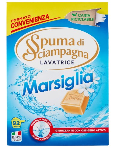 Spuma Di Sciampagna Detersivo Lavatrice In Polvere - Fusto 4140g - Marsiglia